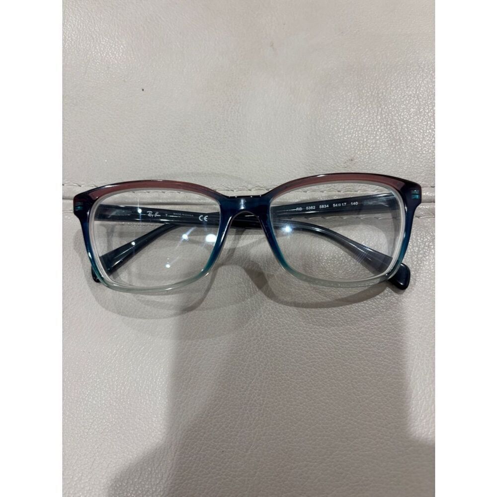 Ray Ban Women's Eyeglasses RB5362 5834 Blue Red Gradient Optical Frame 52-17-140